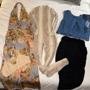 Size Large Clothing Bundle w/ Naked Wardrobe Jumpsuit